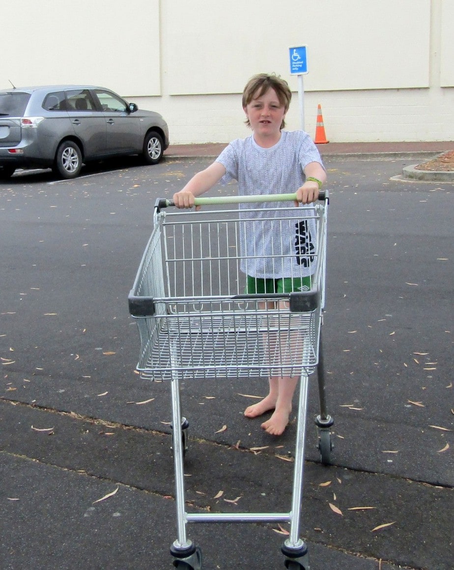 Daniel: I liked shopping so it was nice to put someone else’s trolley back.
