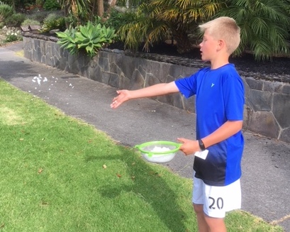 Adam: I felt proud of myself for giving food to the birds.